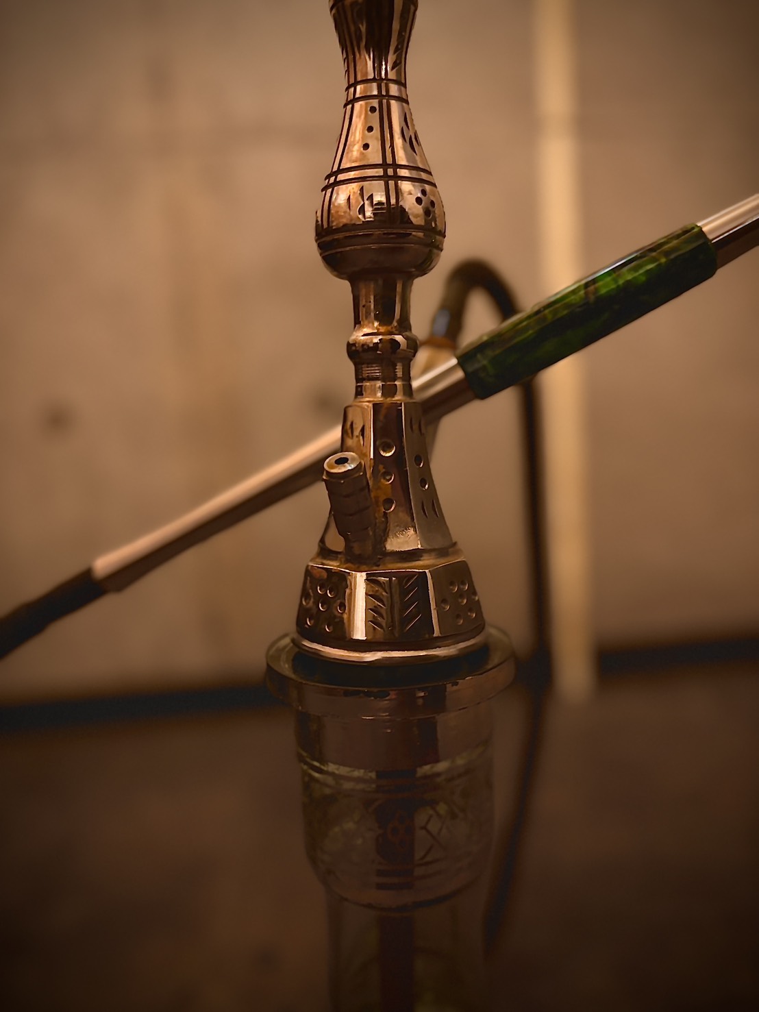 シーシャ本体のクローズアップ